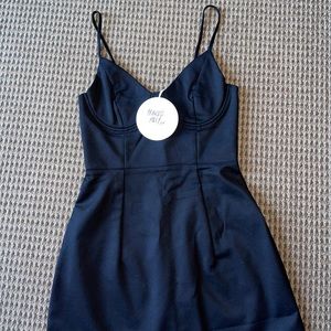 Princess Polly black novella mini dress